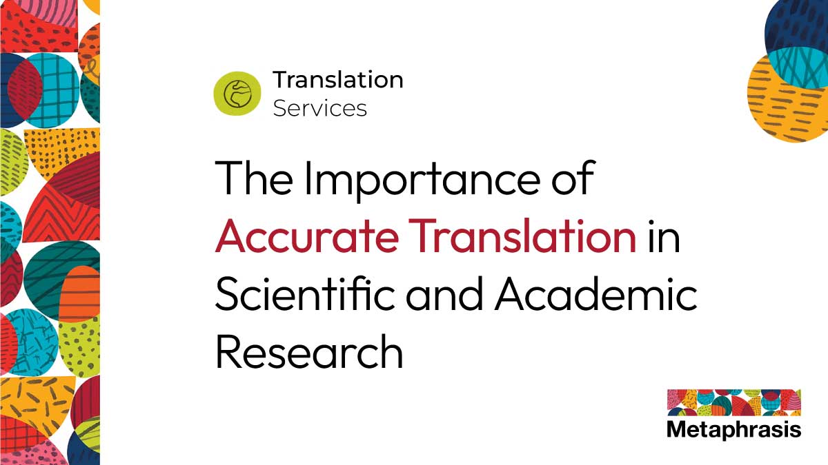 Translation in Scientific and Academic Research Translation in Scientific and Academic Research