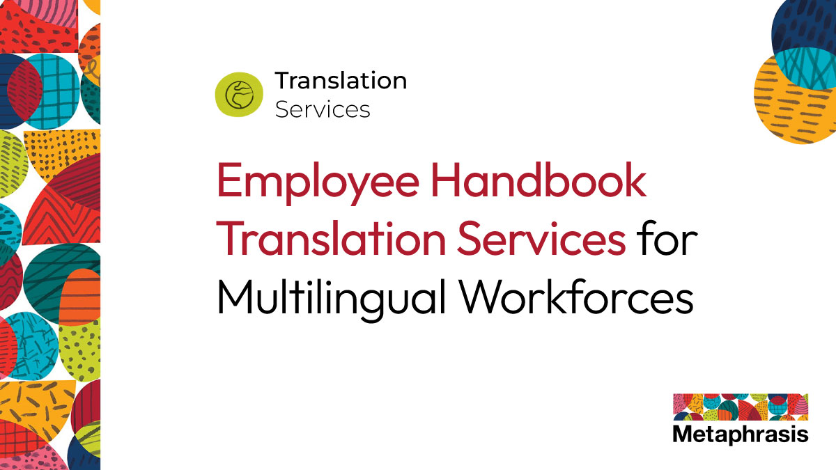 Employee Handbook Translation