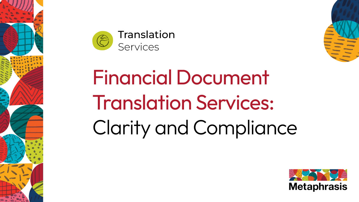 Financial Document Translation Services Financial Document Translation Services